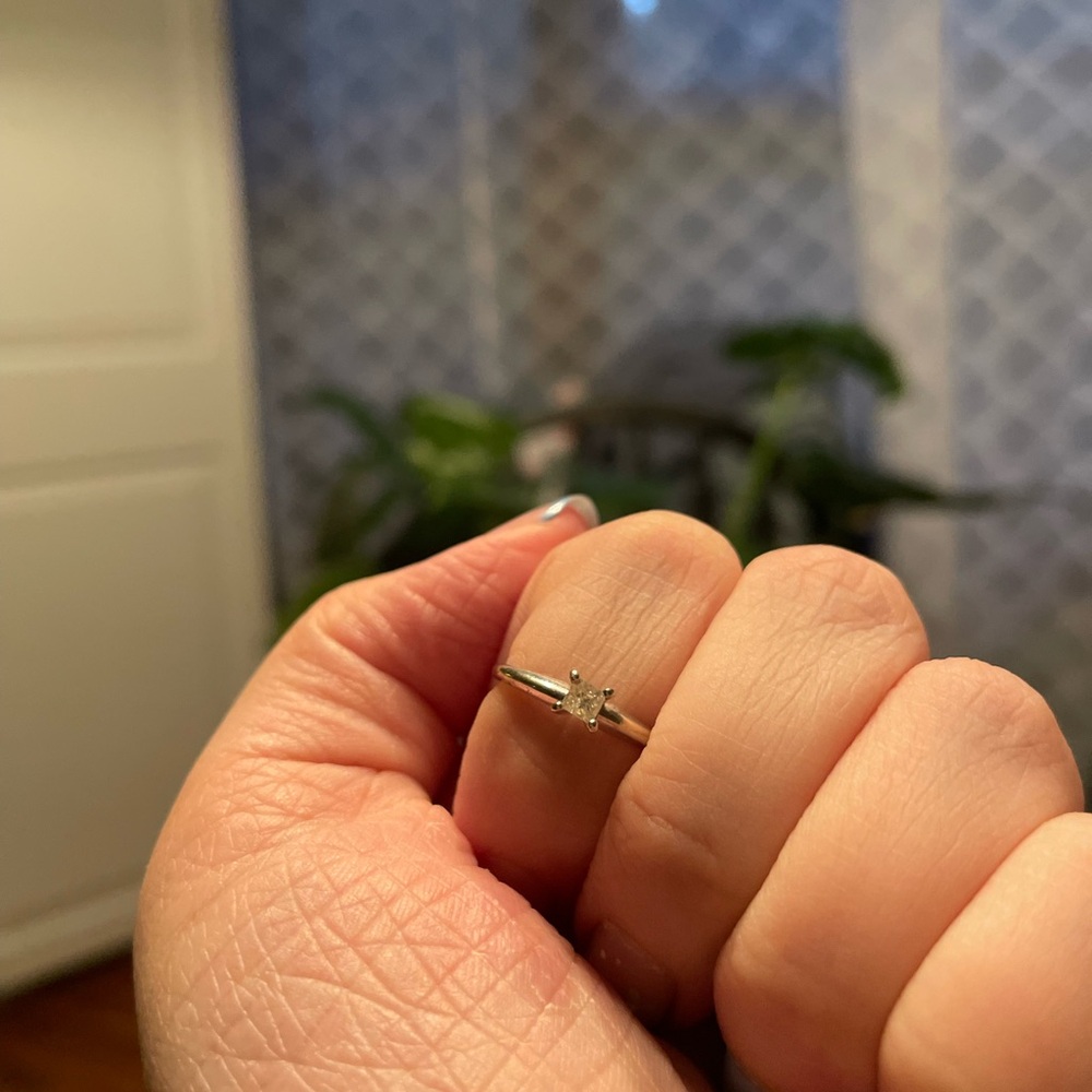 Solitaire Diamond Ring Purchased From Moody’s In Tulsa, Ok 2011 View 5